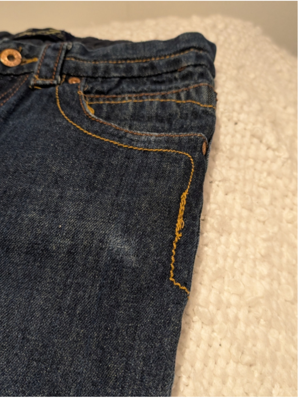 700 - Seven7 Y2K Dark Wash Bootcut Jeans Contrast Stitch 28/29 - Picture 5 of 13